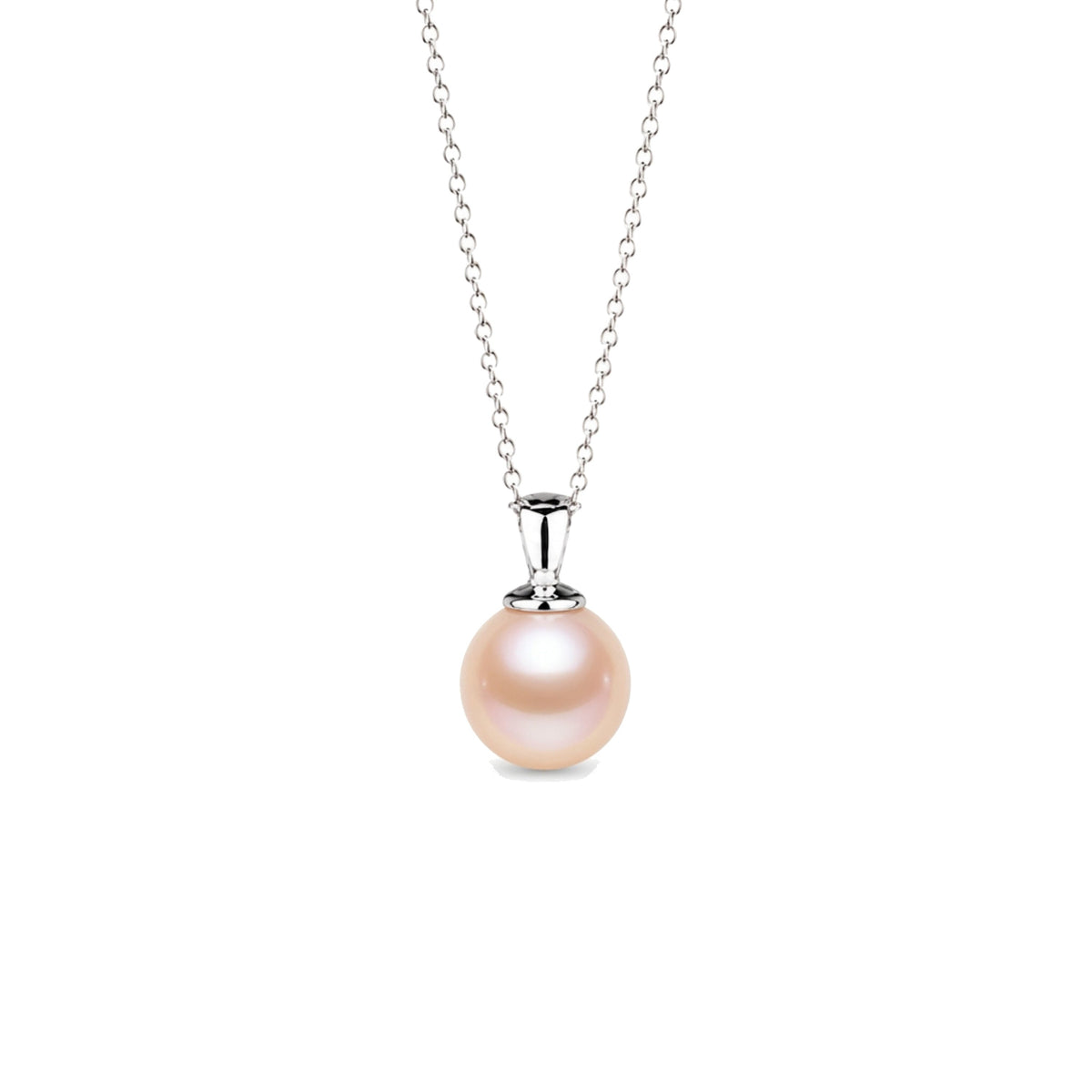 Pendente in argento 925 con perla Freshwater rosa — MIMÍ Milano