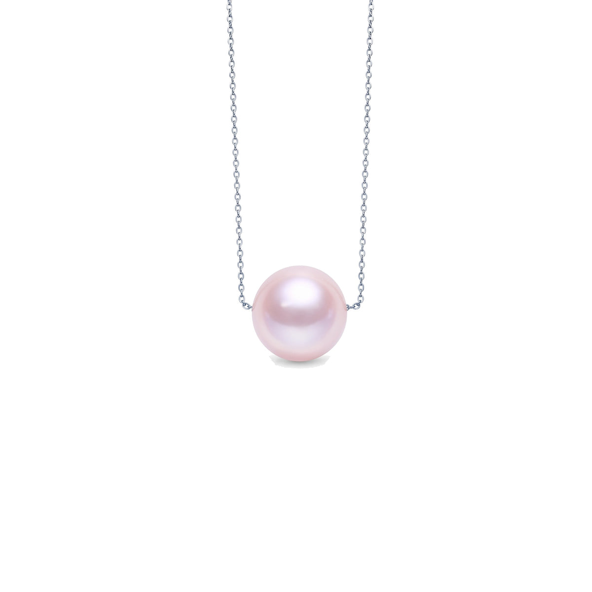 Pendente in argento 925 con perla Freshwater viola e diamanti — MIMÍ Milano