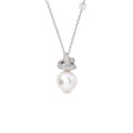 Pendente Love Knot perla South Sea bianca