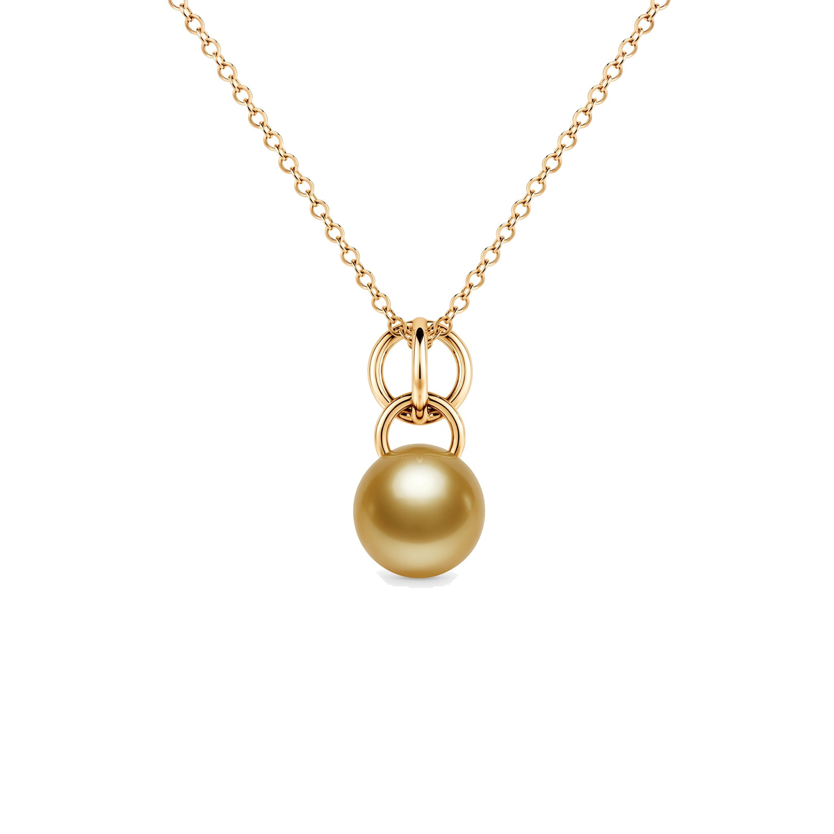 Pendente Milano in oro giallo 18k con perla South Sea gold — MIMÍ Milano