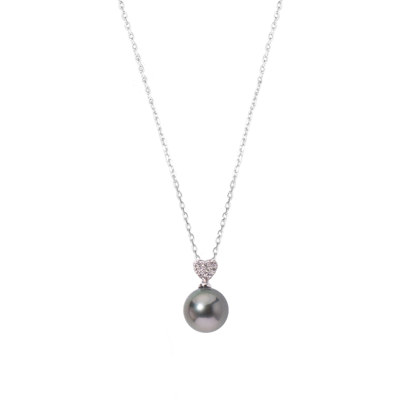 MIMI Pendente Oro Bianco 18K con Perla South Sea e Diamanti