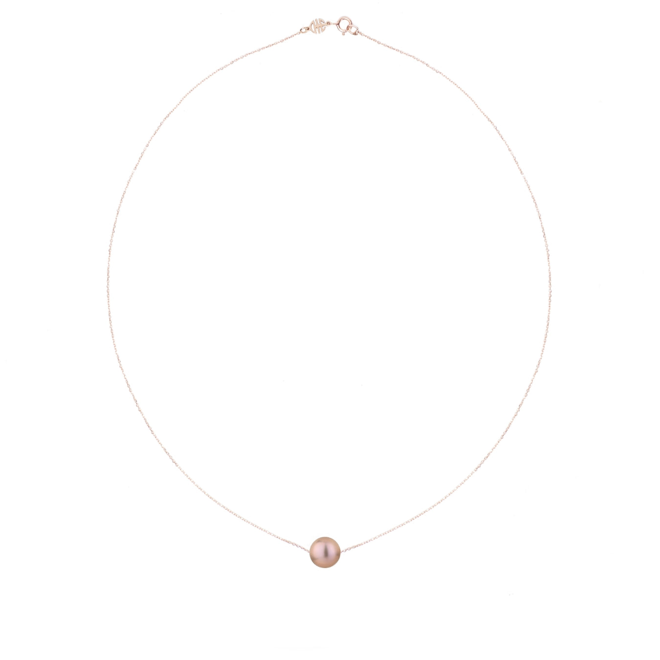 Pendente classico con perla viola