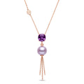 Shanti pendant with purple pearl